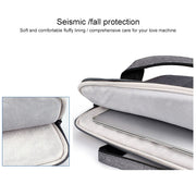ST02S Water-resistant Tear Resistance Hidden Portable Strap One-shoulder Handbag for 14.1 inch Laptops, with Suitcase Belt(Light Grey)