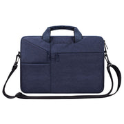 ST02S Water-resistant Tear Resistance Hidden Portable Strap One-shoulder Handbag for 15.6 inch Laptops, with Suitcase Belt(Navy Blue)