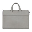 ST06 Waterproof PU Leather Zipper Hidden Portable Strap One-shoulder Handbag for 13.3 inch Laptops, with Suitcase Belt(Light Grey) - 13.3 inch by PMC TechLife | Online Shopping South Africa | PMC TechLife | Buy Now Pay Later Mobicred