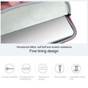 ST06 Water-resistant PU Leather Zipper Hidden Portable Strap One-shoulder Handbag for 14.1 inch Laptops, with Suitcase Belt (Pink)