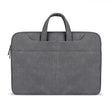 ST06S Waterproof PU Leather Zipper Hidden Portable Strap One-shoulder Handbag for 13.3 inch Laptops, with Magic Stick & Suitcase Belt (Dark Gray) - 13.3 inch by PMC TechLife | Online Shopping South Africa | PMC TechLife | Buy Now Pay Later Mobicred