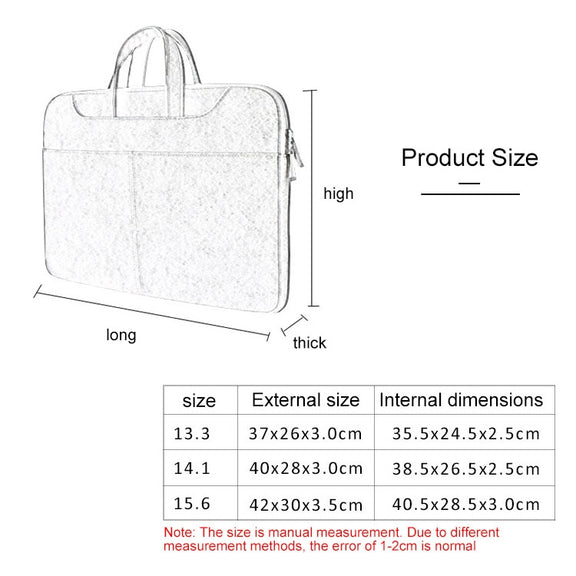 ST06S Water-resistant PU Leather Zipper Hidden Portable Strap One-shoulder Handbag for 13.3 inch Laptops, with Magic Stick & Suitcase Belt (Dark Gray)