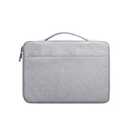 Oxford Cloth Water-resistant Laptop Handbag for 14.1 inch Laptops, with Trunk Trolley Strap(Grey)