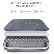 Oxford Cloth Water-resistant Laptop Handbag for 14.1 inch Laptops, with Trunk Trolley Strap(Grey)