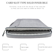 Oxford Cloth Water-resistant Laptop Handbag for 14.1 inch Laptops, with Trunk Trolley Strap(Grey)