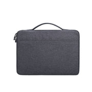 Oxford Cloth Water-resistant Laptop Handbag for 15.6 inch Laptops, with Trunk Trolley Strap(Dark Gray)