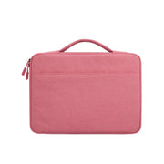 Oxford Cloth Water-resistant Laptop Handbag for 15.4 inch Laptops, with Trunk Trolley Strap(Pink)