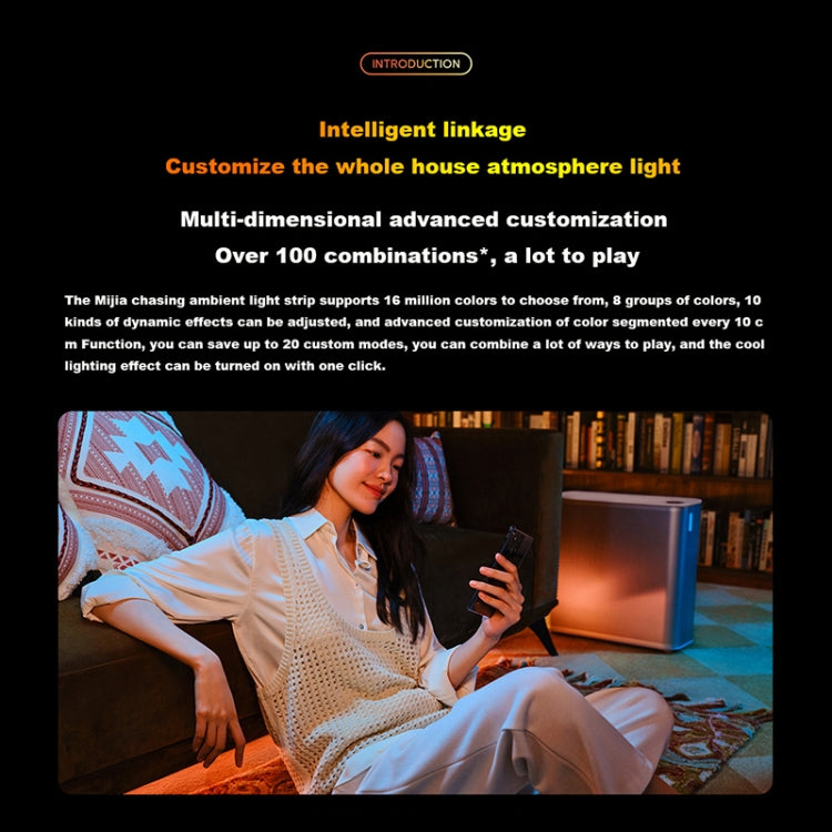 Xiaomi Mijia 2m Synchronized RGB Ambient Light Strip, US Plug - free shipping - PMc TechLife - Order now!