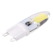 3W COB LED Light , G9 300LM Silicone Dimmable SMD 1505 for Halls / Office / Home, AC 220-240V(White Light)