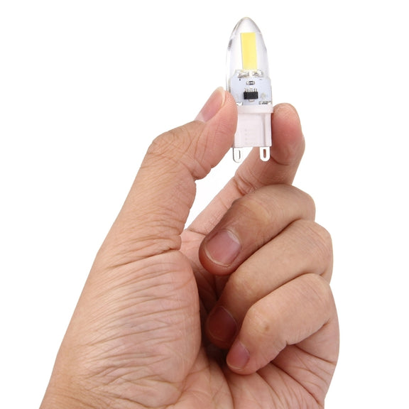 3W COB LED Light , G9 300LM Silicone Dimmable SMD 1505 for Halls / Office / Home, AC 220-240V(White Light)