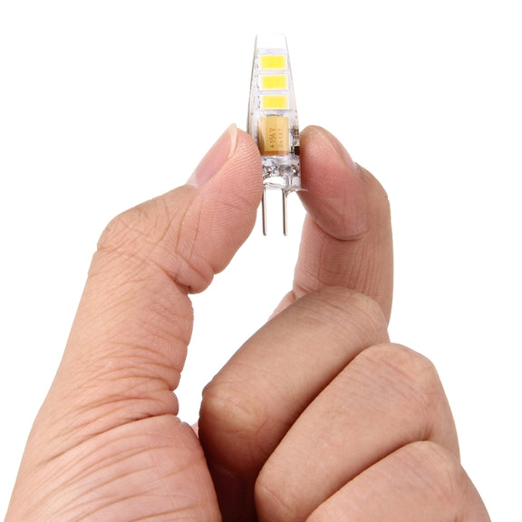 G4 2W 100LM Corn Light Bulb, 6 LED SMD 5730 Silicone, DC 12V(Warm White)