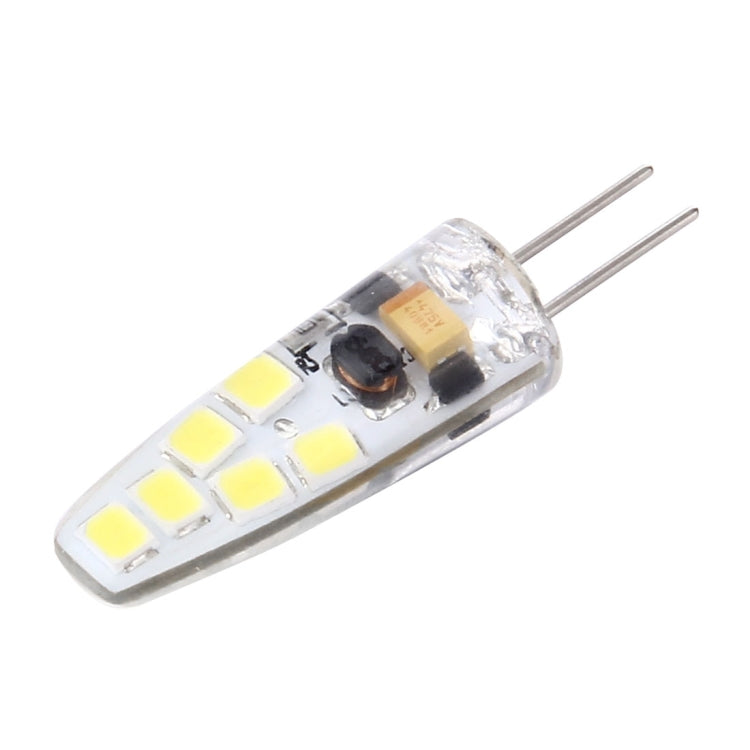 G4 2W 180LM Corn Light Bulb, 12 LED SMD 2835 Silicone, DC 12V, Small Size: 4.1x1x1cm(White Light) - LED Blubs & Tubes by PMc TechLife | Online Shopping South Africa | PMc TechLife | Buy Now Pay Later Mobicred