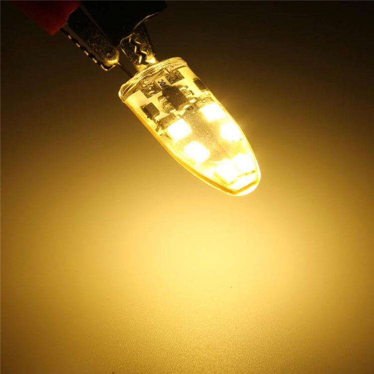 G4 2W 180LM Corn Light Bulb, 12 LED SMD 2835 Silicone, DC 12V, Small Size: 4.1x1x1cm(Warm White) - LED Blubs & Tubes by PMc TechLife | Online Shopping South Africa | PMc TechLife | Buy Now Pay Later Mobicred