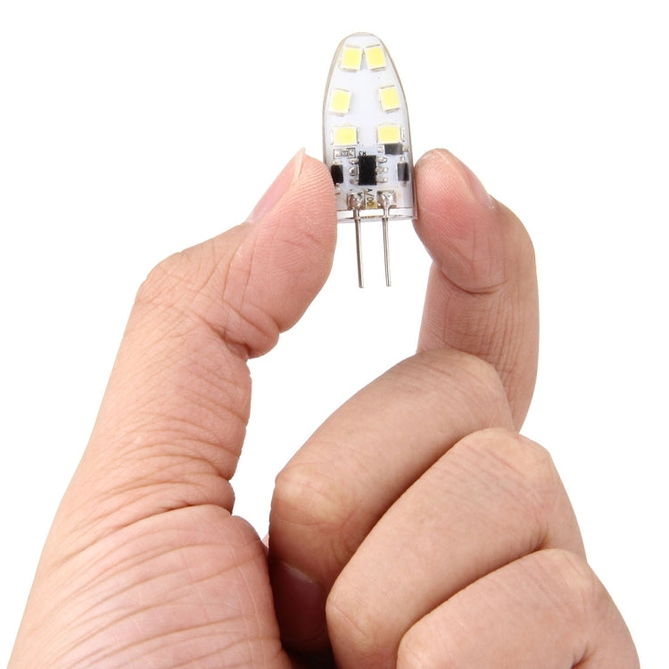G4 2W 180LM Corn Light Bulb, 12 LED SMD 2835 Silicone, DC 12V, Big Size: 3.9x1.4x0.9cm(White Light) - LED Blubs & Tubes by PMc TechLife | Online Shopping South Africa | PMc TechLife | Buy Now Pay Later Mobicred
