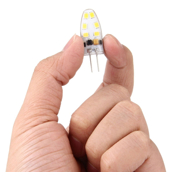 G4 2W 180LM Corn Light Bulb, 12 LED SMD 2835 Silicone, DC 12V, Big Size: 3.9x1.4x0.9cm(Warm White)