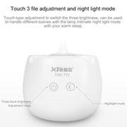 TGX-772 3-grade Brightness Touch Dimmer LED Desk Lamp, 28 LEDs Flexible Goose Neck Hollow Ring Design Eye Protection Light with Pen Holder / Small Night Light Function