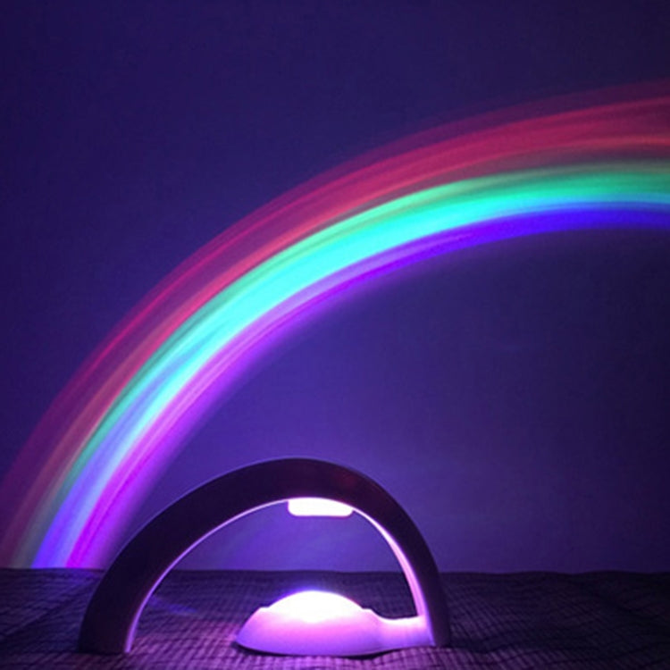 Romantic Rainbow Projection Decorative Lamp Bedside LED Night Light (White) - Night Lights by PMc TechLife | Online Shopping South Africa | PMc TechLife | Buy Now Pay Later Mobicred