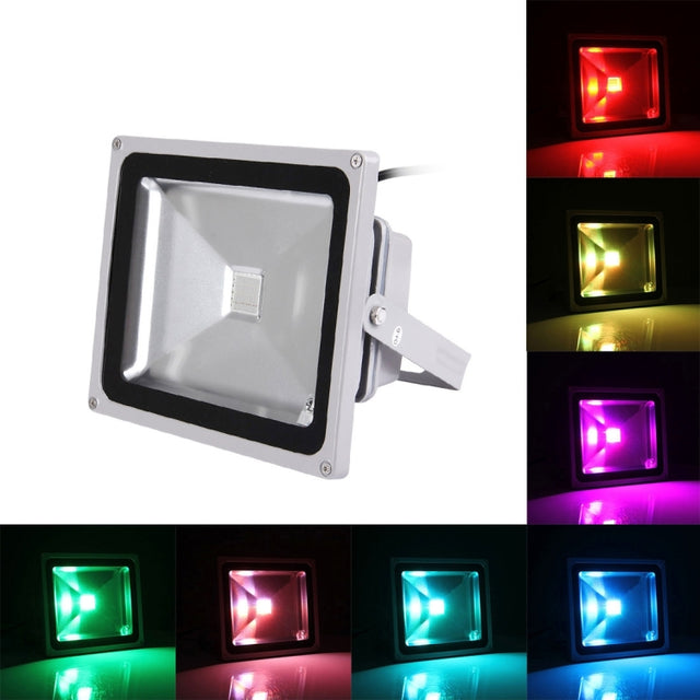 30W IP65 Water-resistant Colorful LED Floodlight, 2250LM with Remote Control, AC 110-265V