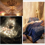 6 PCS Water-resistant Warm White Light Copper Wire Starry String Light , 20 LEDs 2700-2900K Rope Fairy Light For Party / Holiday, Length: 2m, DC 6V