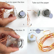 6 PCS Water-resistant Warm White Light Copper Wire Starry String Light , 20 LEDs 2700-2900K Rope Fairy Light For Party / Holiday, Length: 2m, DC 6V