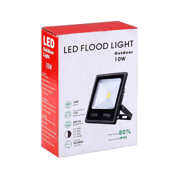 10W IP65 Water-resistant White Light LED Floodlight, 900LM LED Light, AC 85-265V(Warm White)