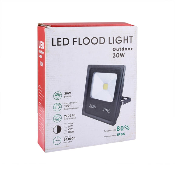 30W IP65 Water-resistant White Light LED Floodlight, 2700LM LED Light, AC 85-265V(Warm White)