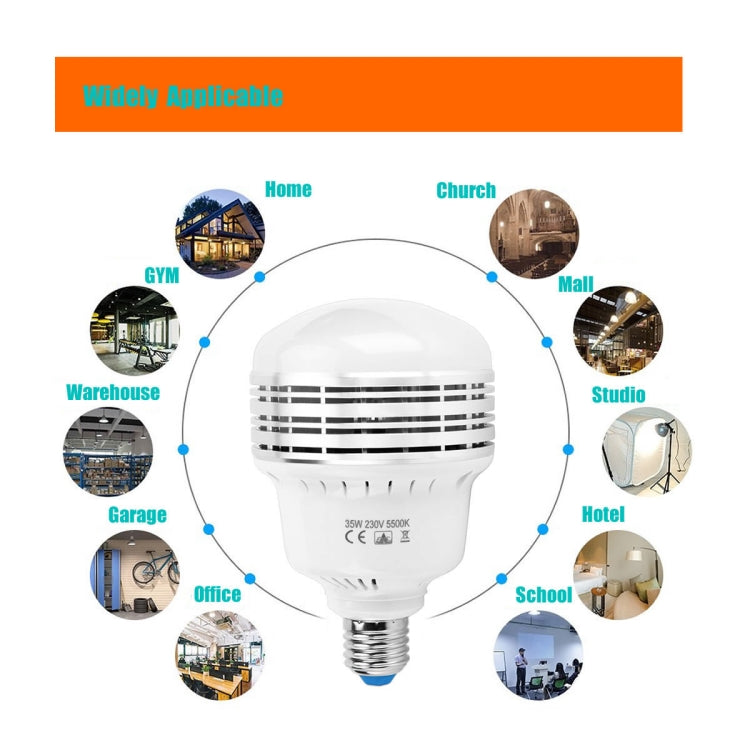 MANTOO PGL35 35W 120V 5500K 3900LM LED Light Bulb for Photography Lighting - free shipping - PMC Jewellery - Order now!
