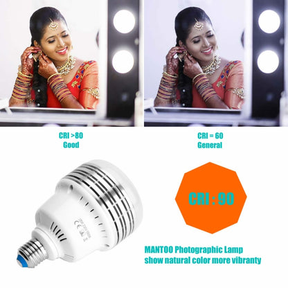MANTOO PGL35 35W 120V 5500K 3900LM LED Light Bulb for Photography Lighting - free shipping - PMC Jewellery - Order now!