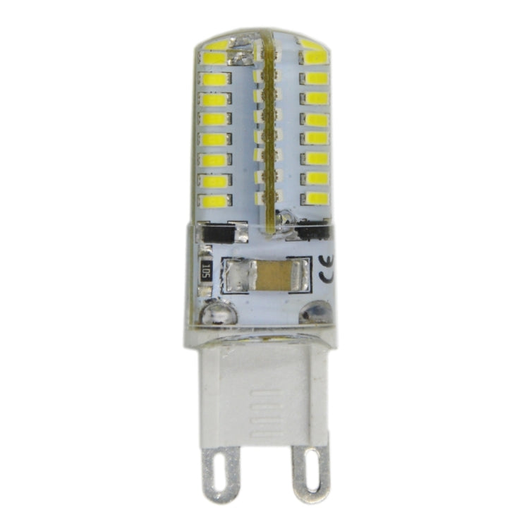 G9 4W 210LM  64 LED SMD 3014 Silicone Corn Light Bulb, AC 110V (White Light)