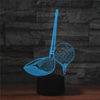 Golf Shape 3D Colorful LED Vision Light Table Lamp, USB Touch Version - Novelty Lighting by PMC TechLife | Online Shopping South Africa | PMC TechLife | Buy Now Pay Later Mobicred