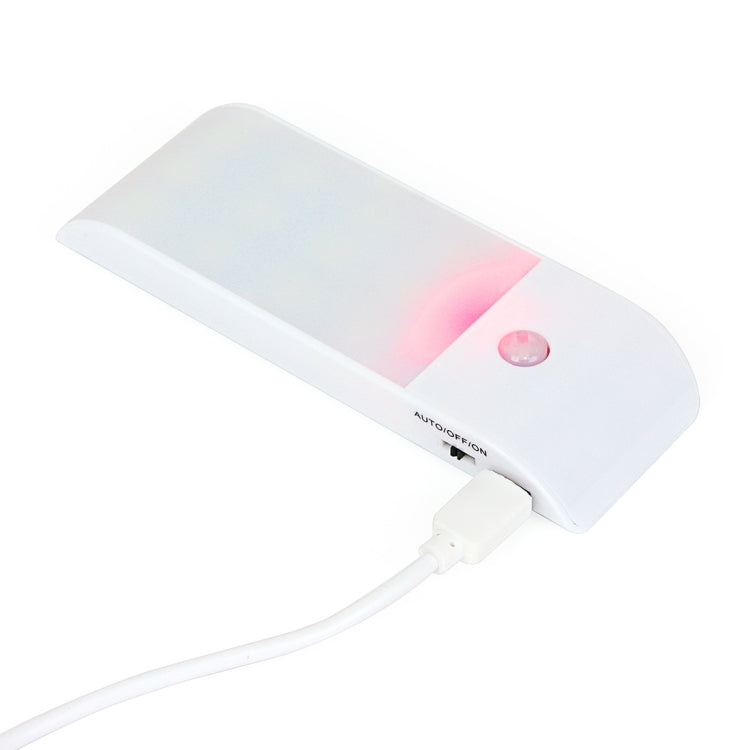 PIR Human Body Motion Sensor White Light LED Night Light, 1W 12 LEDs 240 LM USB Charging, Sensor Distance: 3m, DC 5V