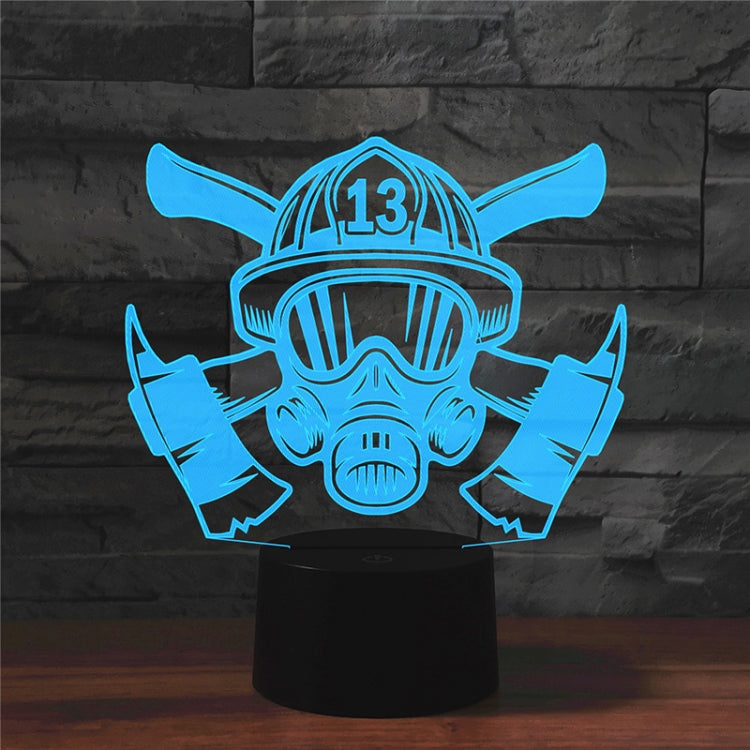 Fire Fighting Shape 3D Colorful LED Vision Light Table Lamp, 16 Colors Remote Control Version - Novelty Lighting by PMC TechLife | Online Shopping South Africa | PMC TechLife | Buy Now Pay Later Mobicred