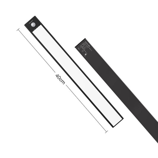 40cm Original Xiaomi Youpin YEELIGHT LED Smart Human Motion Sensor Light Bar Rechargeable Wardrobe Cabinet Corridor Wall Lamps(Black) - free shipping - PMC Jewellery - Order now!