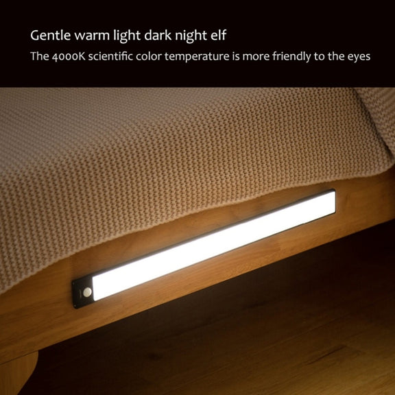 40cm Original Xiaomi Youpin YEELIGHT LED Smart Human Motion Sensor Light Bar Rechargeable Wardrobe Cabinet Corridor Wall Lamps(Black)