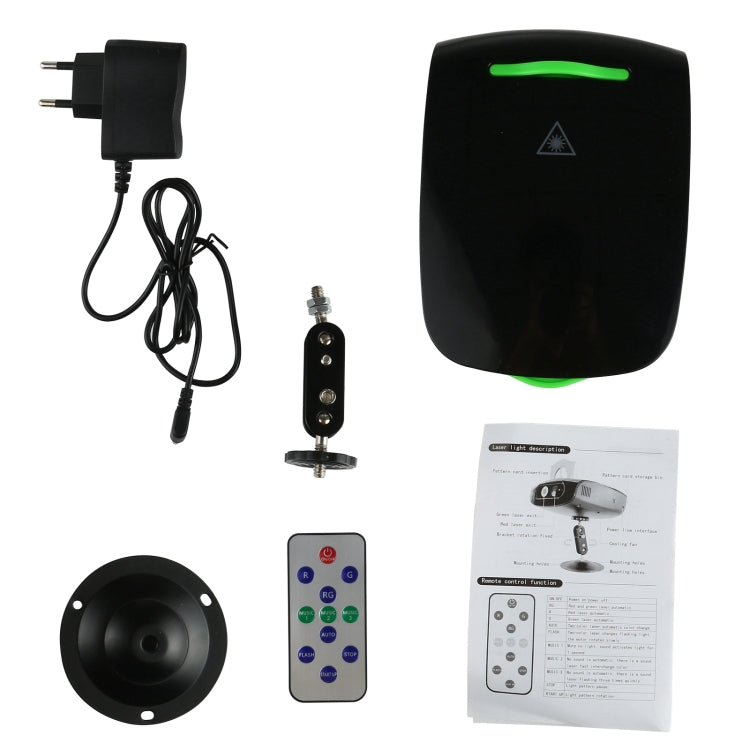 5V LED Card Projection Laser Stage Light, EU Plug - Stage Lighting by PMc TechLife | Online Shopping South Africa | PMc TechLife | Buy Now Pay Later Mobicred