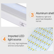 2.8W 60 LEDs Warm White Wide Screen Intelligent Human Body Sensor Light LED Corridor Cabinet Light, USB Charging Version