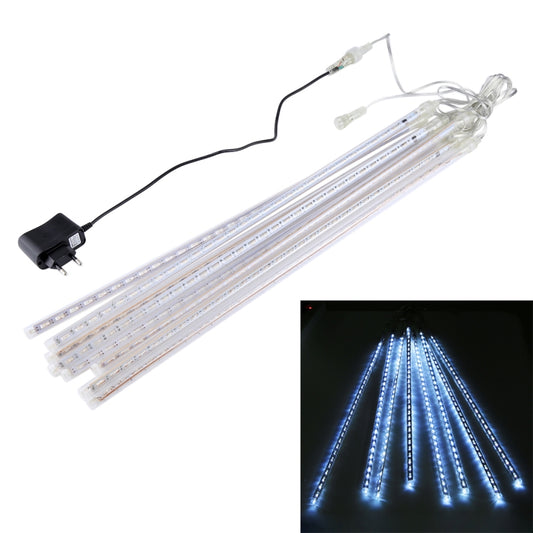 50cm 8 Tubes DIP Meteor Rain Light, LED Decorative Light, Tube Diameter: 1.2cm, AC 100-240V, US, EU Plug Optional(White Light) - Meteor Light by PMC Jewellery | Online Shopping South Africa | PMC Jewellery | Buy Now Pay Later Mobicred