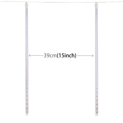 50cm 8 Tubes DIP Meteor Rain Light, LED Decorative Light, Tube Diameter: 1.2cm, AC 100-240V, US, EU Plug Optional(White Light) - Meteor Light by PMC Jewellery | Online Shopping South Africa | PMC Jewellery | Buy Now Pay Later Mobicred