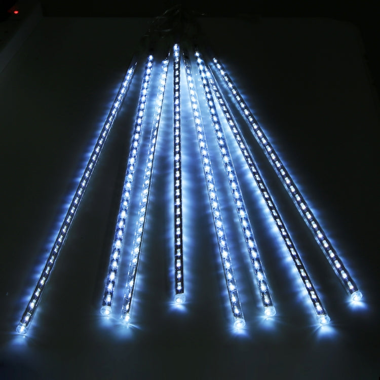 50cm 8 Tubes DIP Meteor Rain Light, LED Decorative Light, Tube Diameter: 1.2cm, AC 100-240V, US, EU Plug Optional(White Light)