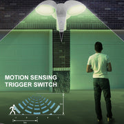 20W LED Smart Sensor Outdoor Floodlight with 1080P Security Camera, 3000K Warm Light (White)