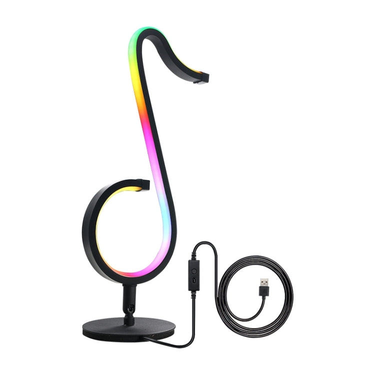 Home RGB Illusory Color Musical Note Light Desk Lamp - Desk Lamps by PMc TechLife | Online Shopping South Africa | PMc TechLife | Buy Now Pay Later Mobicred