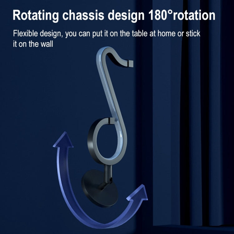 Home RGB Illusory Color Musical Note Light Desk Lamp - Desk Lamps by PMc TechLife | Online Shopping South Africa | PMc TechLife | Buy Now Pay Later Mobicred