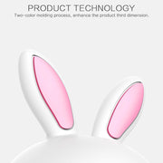Smiling Rabbit Creative Touch 3D LED Decorative Night Light, USB Charging Version (Pink)