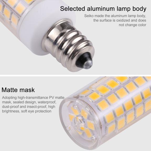E11 102 LEDs SMD 2835 2800-3200K LED Corn Light, AC 110V(Warm White)