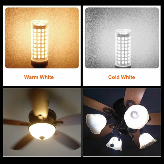 E17 102 LEDs SMD 2835 2800-3200K LED Corn Light, AC 110V (Warm White)