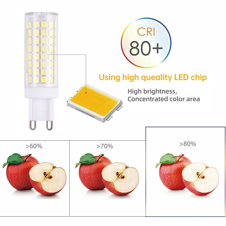 G9 102 LEDs SMD 2835 6000-6500K LED Corn Light, AC 110V (White Light)