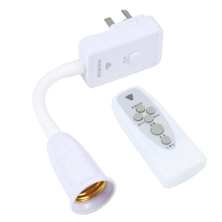 E27 Socket Remote Control Lamp Light Holder Base Converter with Switch, AU Plug (White) - Lamp Holders & Bases by PMC Jewellery | Online Shopping South Africa | PMC Jewellery | Buy Now Pay Later Mobicred