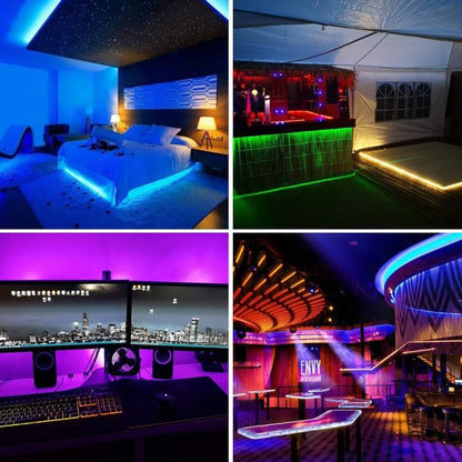 4:1 2m Bare Board 5050 SMD RGB LED Rope Light, 12V 2A 100-240V (EU Plug) - free shipping - PMC Jewellery - Order now!
