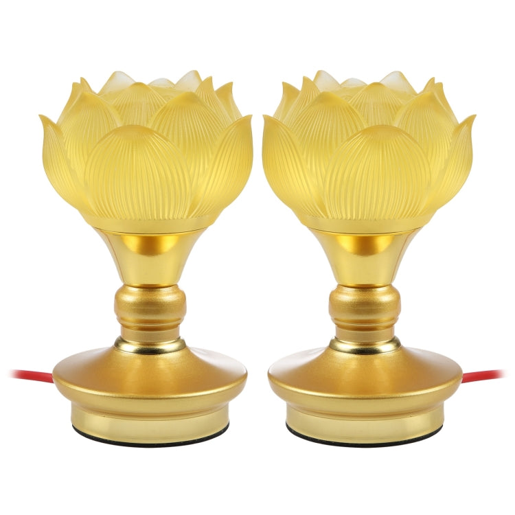 2pcs Household LED Lotus Lights for Buddha Electronic Altar Lamp, CN Plug(Colorful Light) - Holiday Lights by PMc TechLife | Online Shopping South Africa | PMc TechLife | Buy Now Pay Later Mobicred