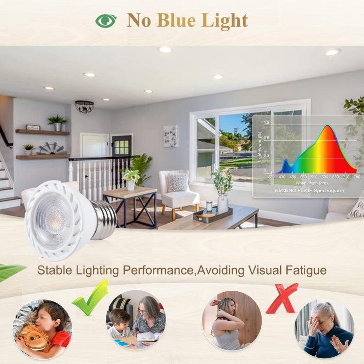 E27-7LED 5W No Strobe LED Spotlight, AC220V (White Light)